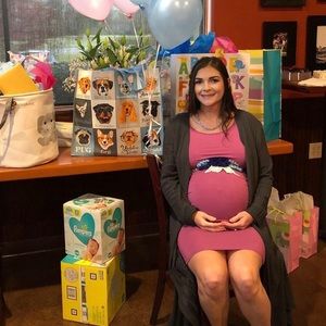 Worn once to baby shower..maternity dress